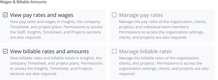 Pay & Billable Rates